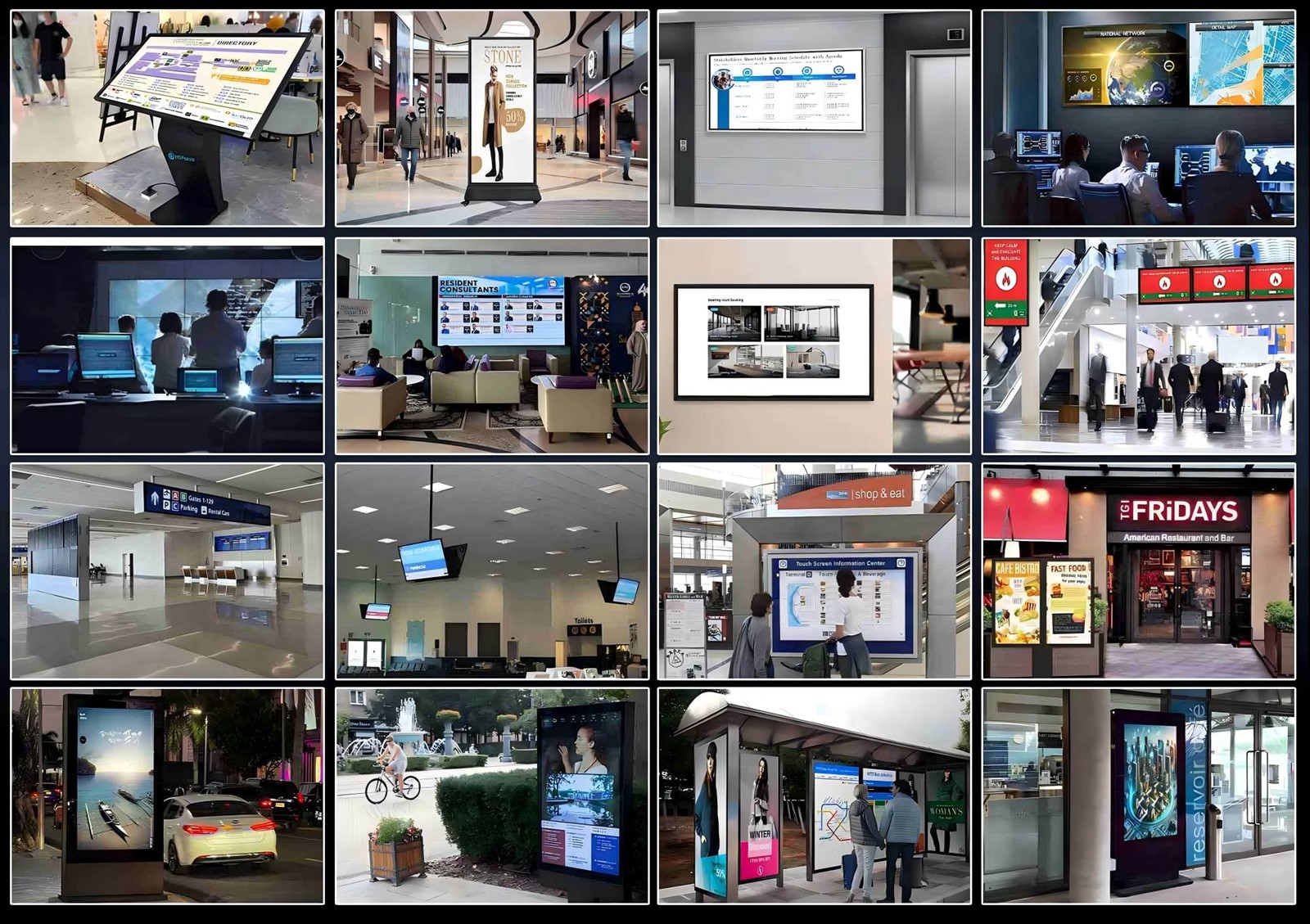 Touch advertising display